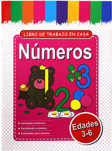 Yiran toy Spanisches Zahlen Kalligraphie Übungsheft für Kinder zum Lernen der Handschrift und des Alphabets, Mehrfarbig - Bild 1