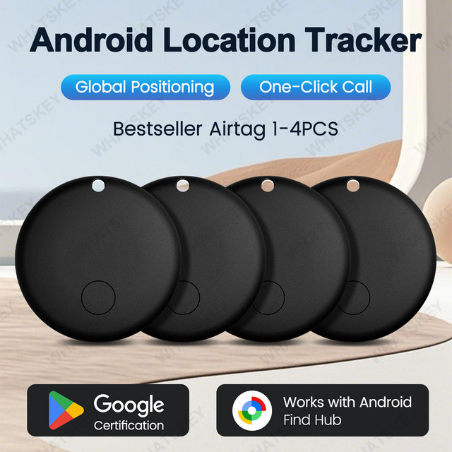 Google Find My GPS Anti-Verlust-Tracker mit Sprachortung in Weiß für Koffer, Schlüssel und Taschen - Bild 1