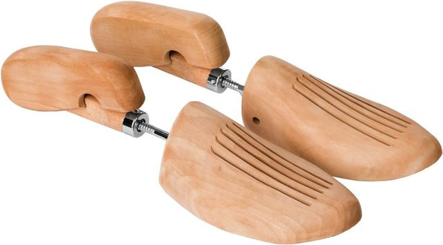 Tectake Schraubspanner aus Lotusholz für Damen- und Herrenschuhe, Braun, B: 30 cm, H: 8,5 cm, T: 5,5 cm - Bild 1