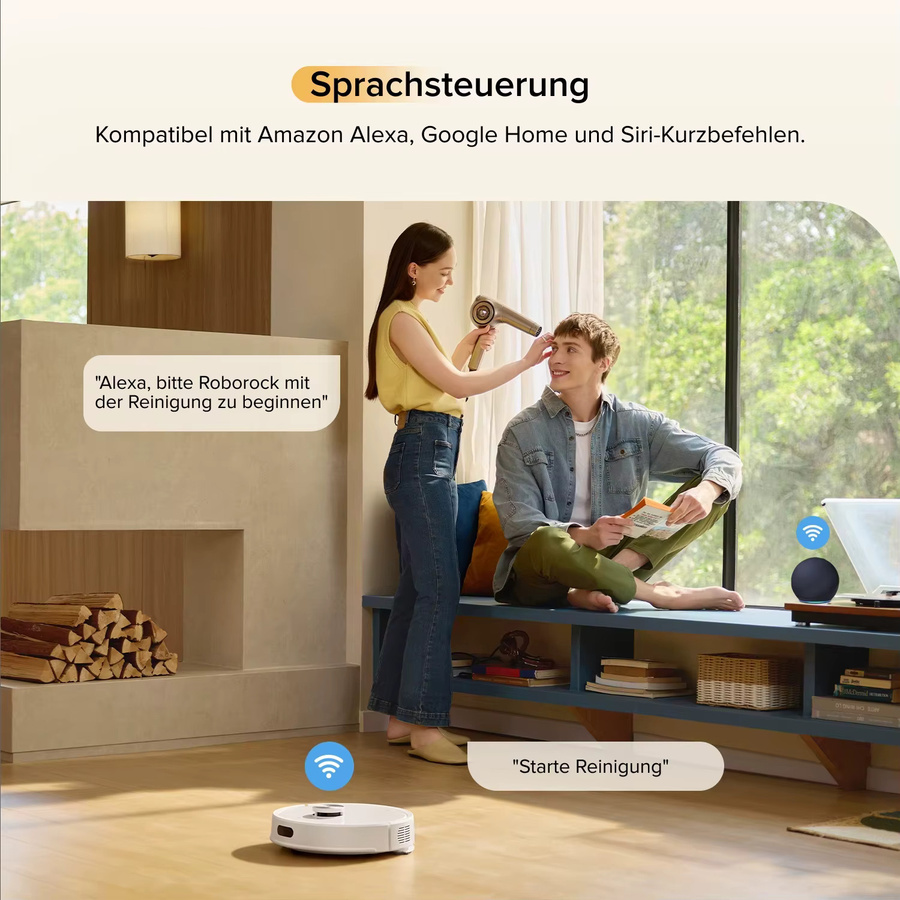 Roborock Q7 M5 Saugroboter mit Wischfunktion in Weiß mit 10.000 Pa Saugleistung und App-Steuerung - Bild 3