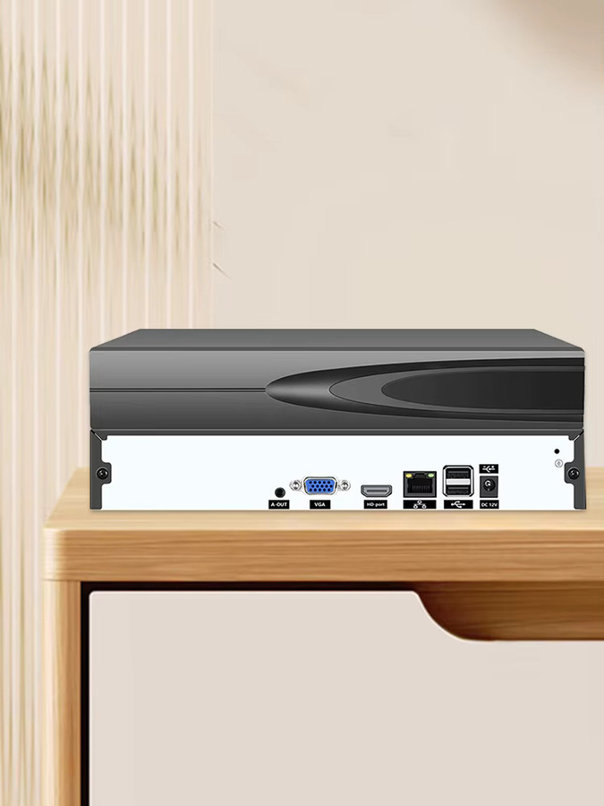 HAMROLTE 4K 8MP Netzwerk-Videorekorder NVR mit Gesichtserkennung und Cloud P2P, Schwarz - Bild 5