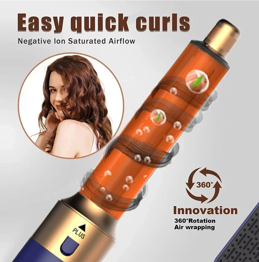 Fastyle 5-in-1 Heißluftbürste mit Lockenstab und Haarglätter, Unisex - Bild 2
