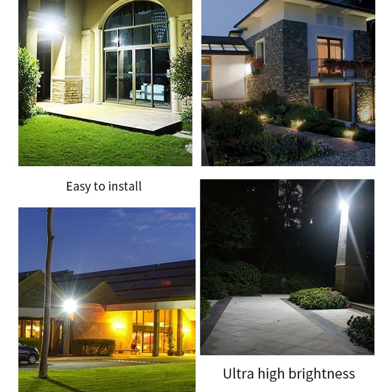 Wasserdichter LED-Flutlicht Scheinwerfer mit PIR-Bewegungssensor und IP66 Schutz für Garten und Außenbereich in Weiß oder Schwarz - Bild 5