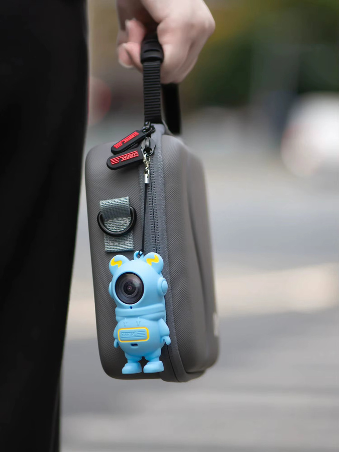 Stoßfeste Cartoon-Silikonhülle für Insta360 GO 3S mit Anti-Verlust-Handschlaufe - Bild 5