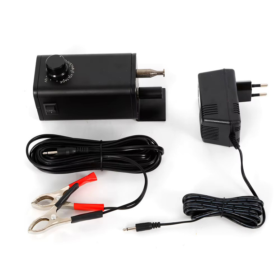 Bymaocar Tragbarer BBQ-Grill-Motorsatz in Schwarz mit 15W Kupferdrahtmotor und Dual-Power-Funktion für Auto und Adapter inklusive EU-Stecker - Bild 2