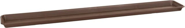 Florus Universal Pflanzkasten-Untersetzer aus Kunststoff in Braun, Breite: 100 cm - Bild 1