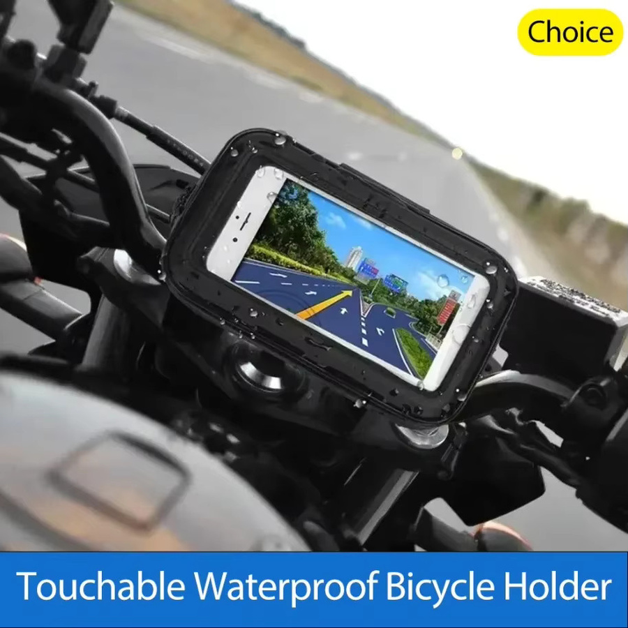 VIKEFON Wasserdichte Handyhalterung für Fahrrad und Motorrad in Schwarz, kompatibel mit iPhone 16 Pro Max, 15 und Samsung - Bild 2