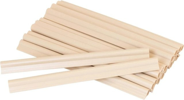Jardinion Klemmschienen Clips für Sichtschutzstreifen in Beige aus Kunststoff, U-Profil Set - Bild 1