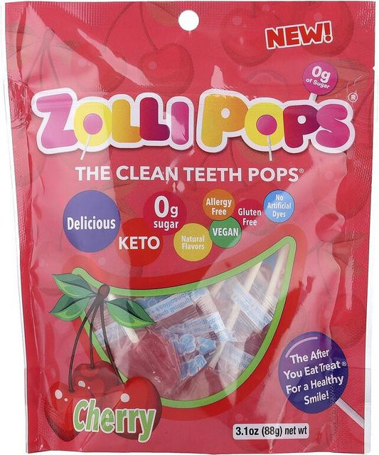 Zollipops Die Clean Teeth Pops Kirsche vegan 88 g - Bild 1