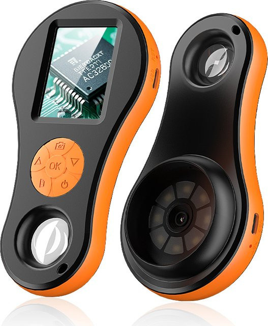 ENWOR Digitale Lupe mit 2,0 Zoll Bildschirm und 8 LEDs in Orange als Videomikroskop-Kamera zum Zeitungslesen - Bild 1
