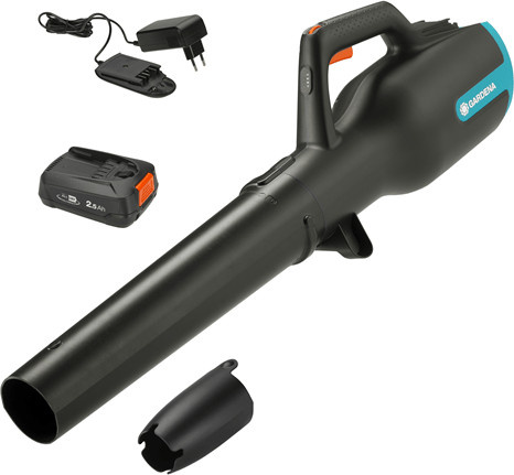 Gardena PowerJet 18V P4A Ready-To-Use Set Akku-Laubbläser inkl. 3,0 Ah Akku in Schwarz, Blau und Orange - Bild 3