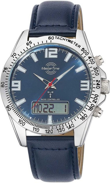 Master Time Chronograph, Quarz, Edelstahl, 42 mm, Herren, Blau - Bild 1