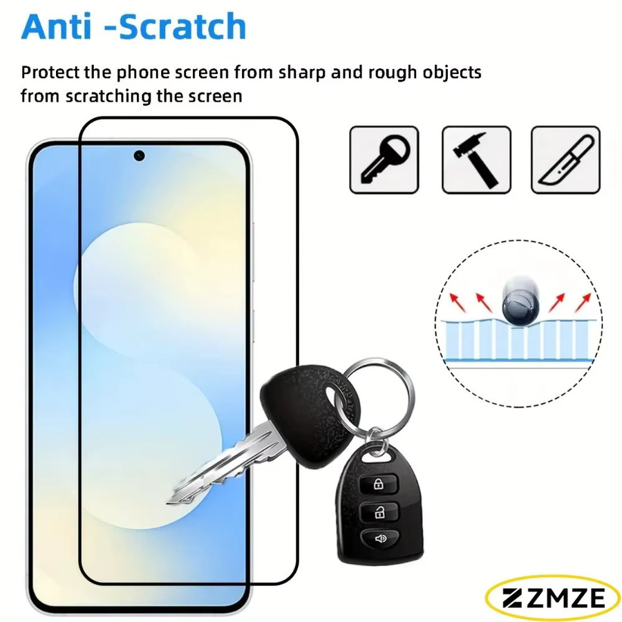 ZMZE 3er-Pack Displayschutzfolie aus gehärtetem Glas für Honor 600 500 Pro 400 200 Lite 200 Smart 300 in Transparent HD-Klarheit - Bild 2