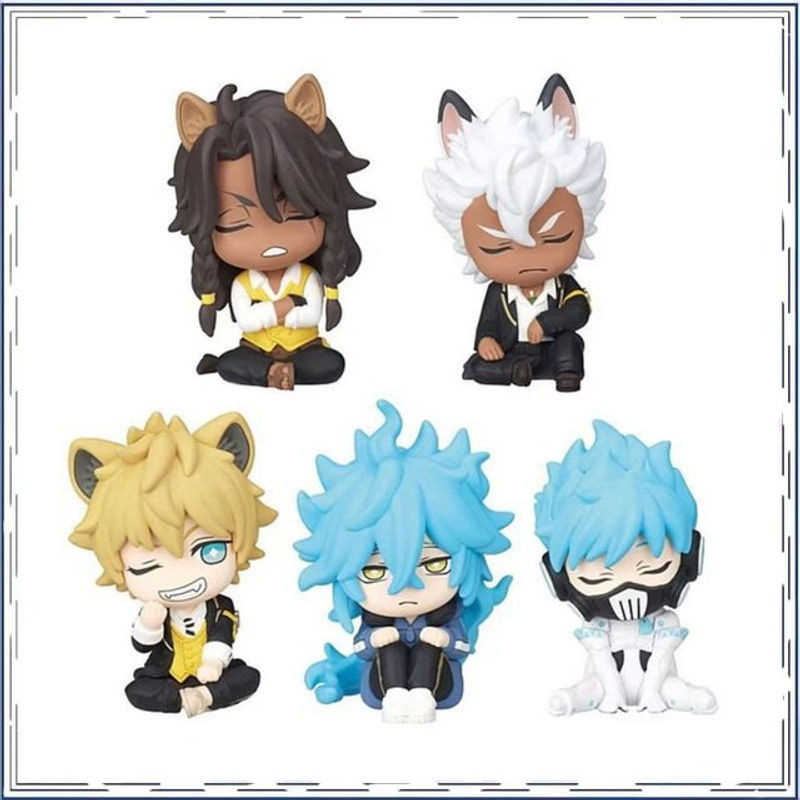 BANDAI Anime Twisted Wonderland Floyd Leech und Jade Leech Gashapon Actionfiguren aus Kunststoff, mehrfarbig - Bild 1