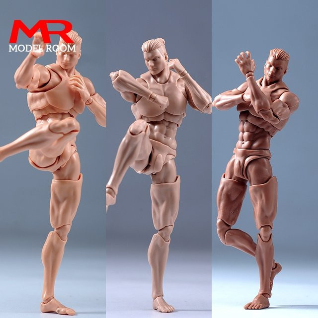 MAK Actionfigur, Maßstab 1:12, männlicher Gelenkkörper, 16,5 cm - Bild 1