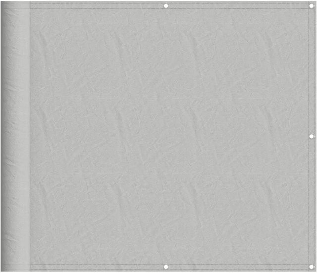 vidaXL Balkon-Sichtschutz Hellgrau aus Polyester-Oxford mit PU-Beschichtung, Breite: 90 cm, Tiefe: 400 cm - Bild 1