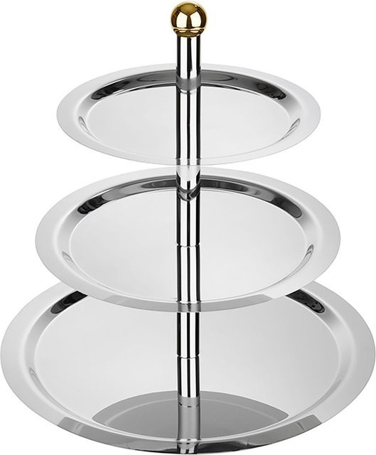APS Etagere FINESSE aus Edelstahl in Silber, Durchmesser: 48 cm, Höhe: 50 cm - Bild 1