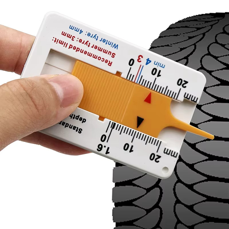 ETOPOO Reifenprofil Tiefenmesser in Weiß zur Messung der Profiltiefe für Auto, Motorrad und Anhänger - Bild 3