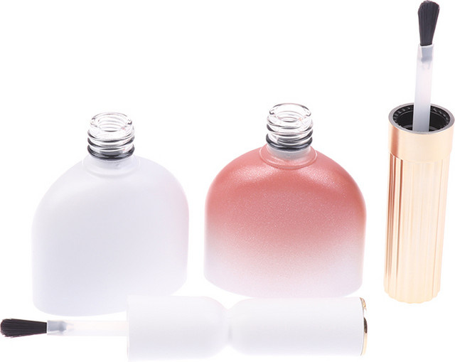 HNKMP Nagellack Glas Flasche, 13 ml, White, Matt - Bild 1