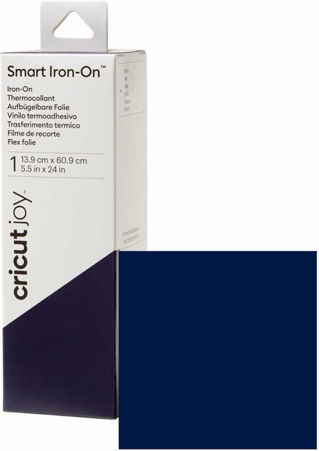 Cricut Joy Smart Iron On Bügelfolie Dunkelblau Breite: 13,9 cm, Länge: 60,9 cm - Bild 1