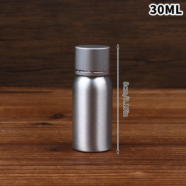 Aluminiumflasche für Kosmetik, 30 ml, Grau - Bild 1
