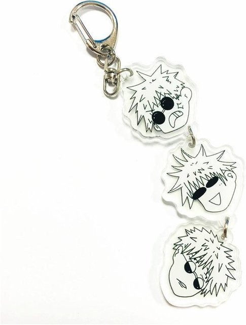 Schlüsselanhänger Anime Jujutsu Kaisen Gojo Satoru Geto Suguru, white, Unisex - Bild 1