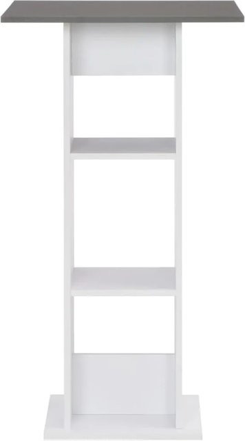 vidaXL Bartisch in Weiß und Anthrazitgrau, B/T/H: 60 x 60 x 110 cm - Bild 1