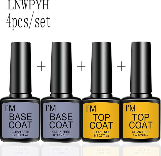 LNWPYH Nagellack Set, Klar, Glänzend, 4 Teile - Bild 1