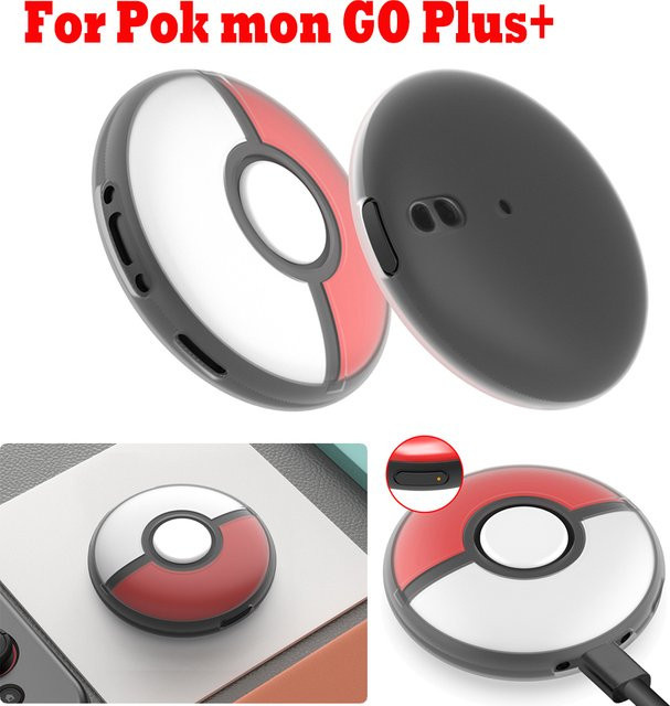ALLOYSEED Schutzhülle für Pokemon Go Plus aus transparentem Silikon und PC Hardcover - Bild 1