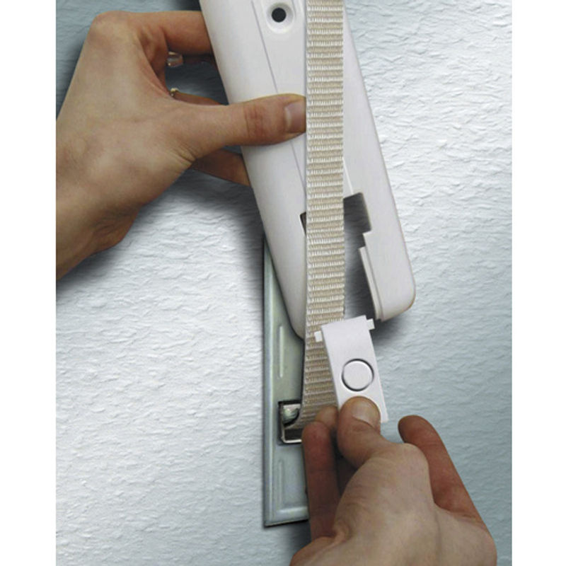Schellenberg Rollladen Gurtwickler-Abdeckplatte Flexo Maxi in Weiss, B/H/T: 6,4 x 1,1 x 20,3 cm - Bild 2