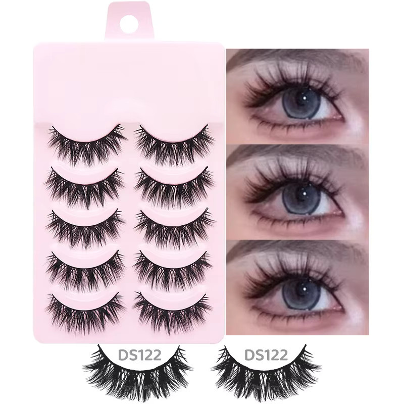 Sosweet Manga-Wimpern, 5 Paar, natürlich, Unisex - Bild 2