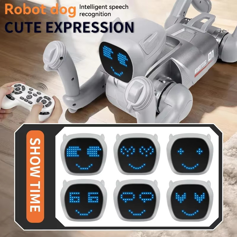 JJRC KI-Smart-Roboterhund, Sprachsteuerung, Programmierbare Aktionen, LED-Ausdrücke - Bild 3