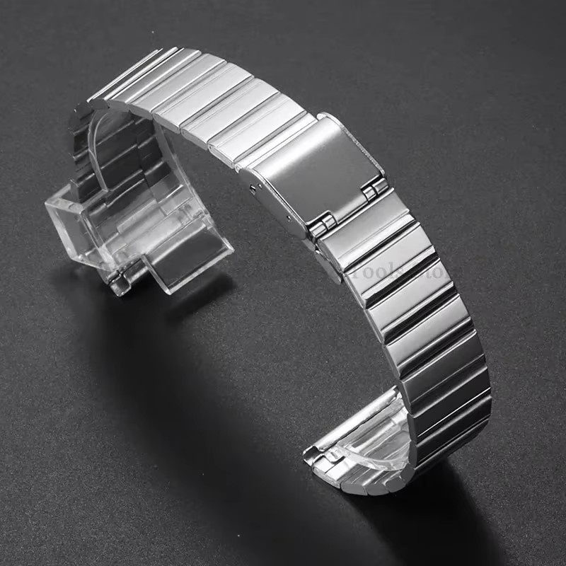 Casio Uhrenarmband Edelstahl, Silber, Vintage, Unisex - Bild 3