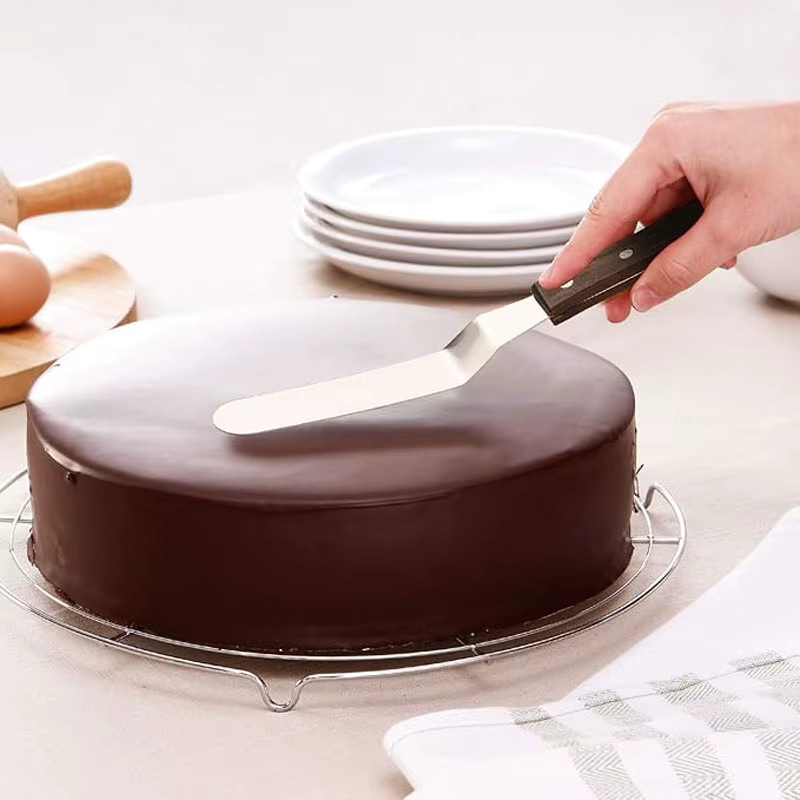 Edelstahl Kuchenspatel in Silber für Butter, Creme und Zuckerguss, erhältlich in 4, 6, 8 oder 10 Zoll - Bild 3