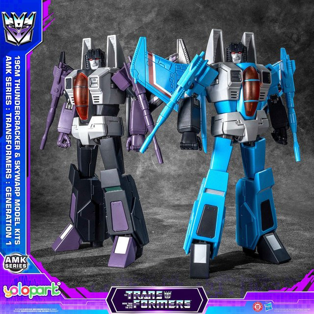 YOLOPARK Transformers AMK Serie Thundercracker & Skywarp, Modellbausatz, 2er-Pack - Bild 1
