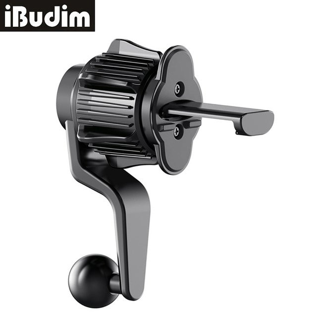 iBudim Universeller Handyhalter für das Auto mit 17-mm-Kugelkopf und 360-Grad-Drehung für den Lüftungsauslass, Schwarz - Bild 1