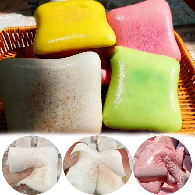 BC Pet Supplies Stressball, brotförmiges Quetschspielzeug, langsamer Rückprall, sensorischer Quetschball - Bild 1