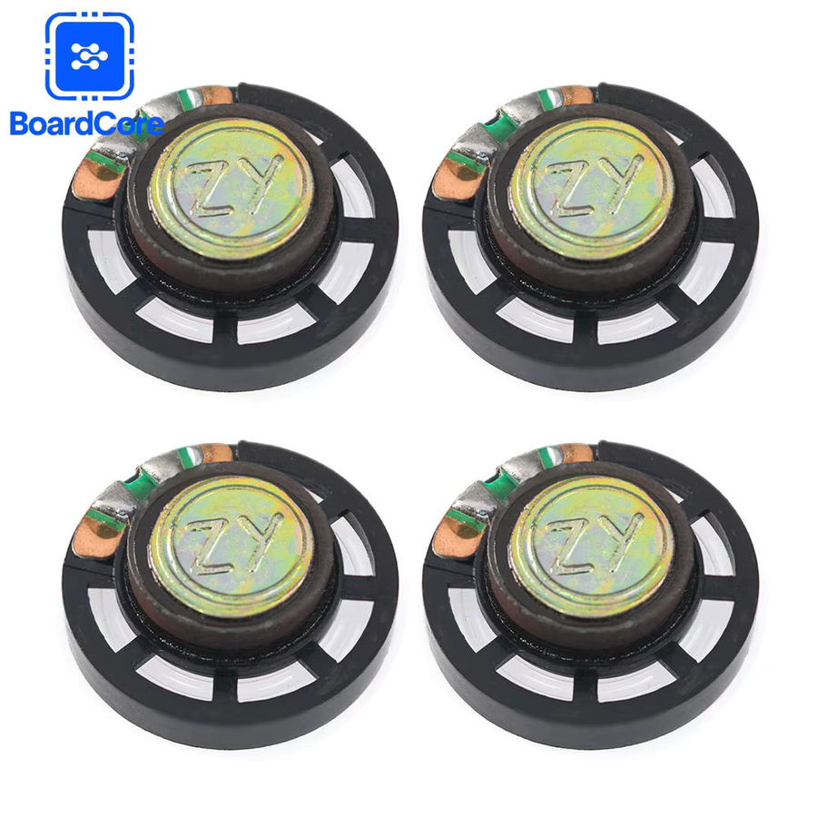 5er Set Mini Lautsprecher für Spielzeug und DIY Projekte, 0,25 Watt, 8 Ohm, Schwarz - Bild 4