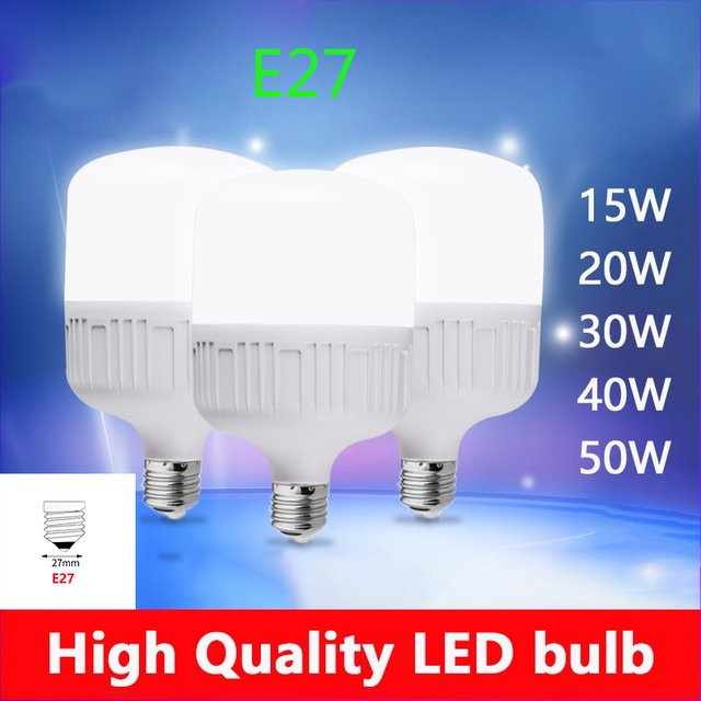 Energiesparende LED-Lampe mit E27-Schraubfassung für Wohnzimmer, Schlafzimmer und Büro in Weiß - Bild 1