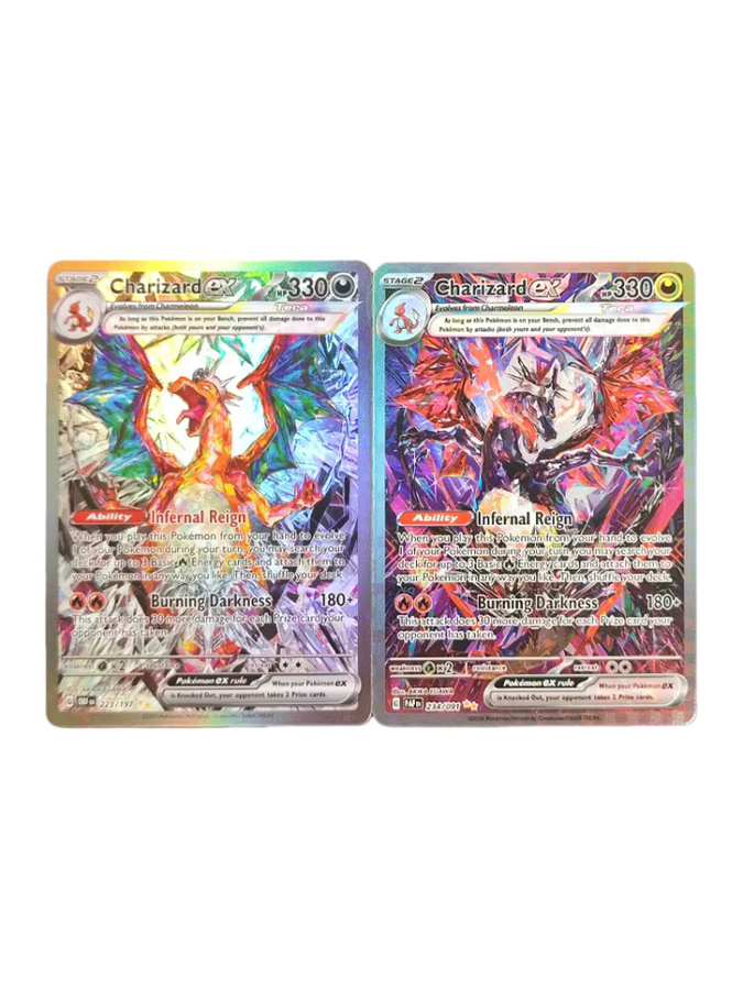 FUNISM Proxy Pokemon Glurak EX Obsidian Flames Paldean Fates, Spielkarten-Sammlung, Englisch - Bild 4