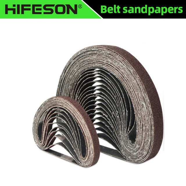 10er Set Schleifbänder für Bandschleifer in den Körnungen 60 bis 400 mit Breiten 10 mm und 20 mm - Bild 1