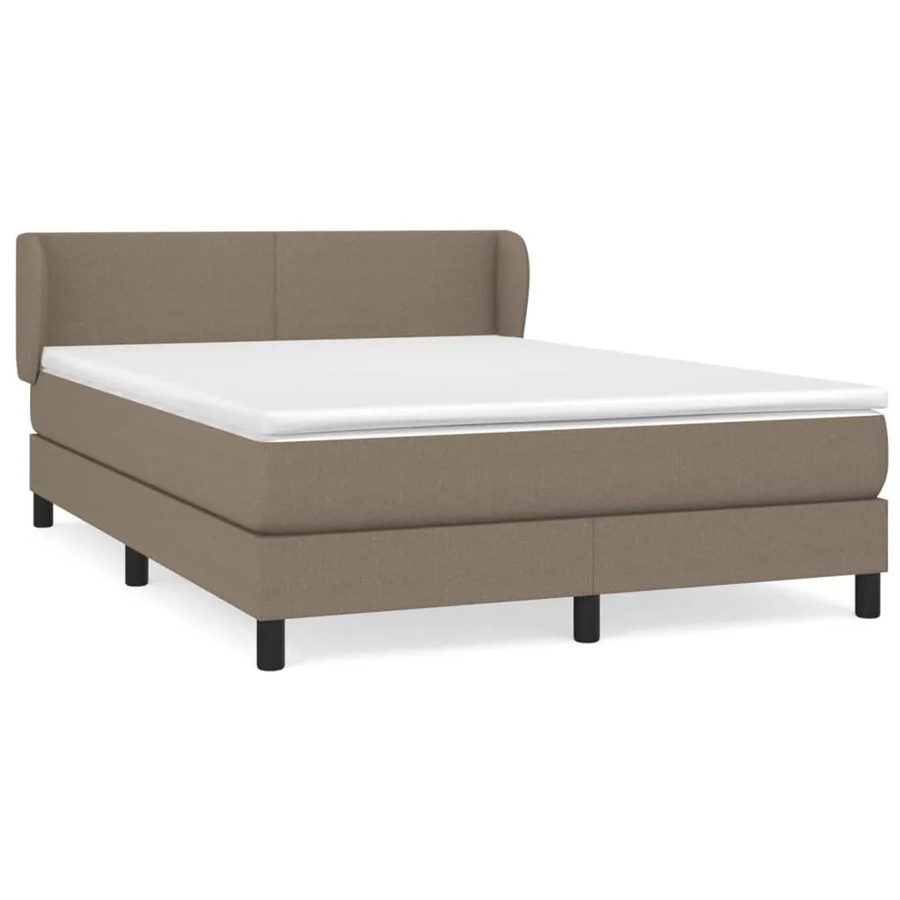 vidaXL Boxspringbett mit Matratze in Beige, Hybrid-Konstruktion mit Taschenfederkern, B/T: 140 x 200 cm - Bild 2