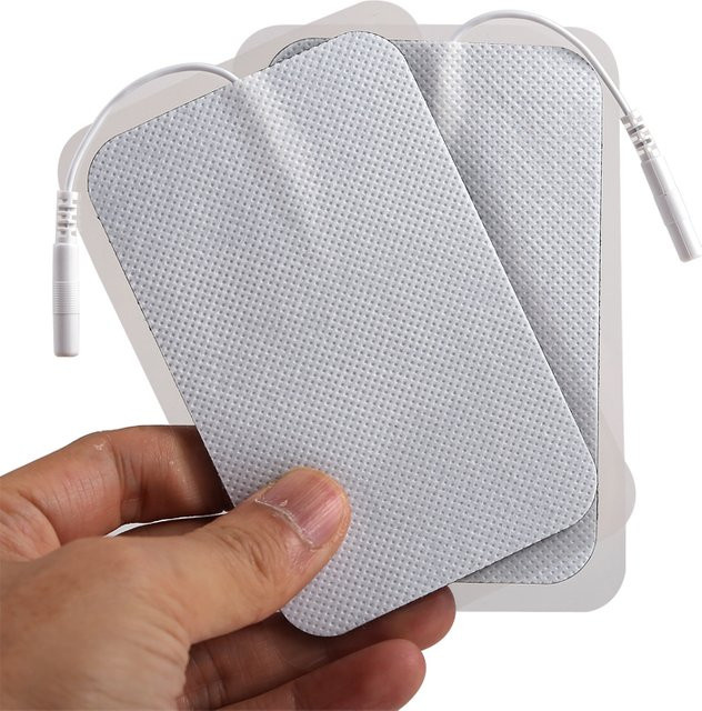 Yinhang Silikon Gel Elektroden Pads in Weiß für digitale Therapiegeräte und Physiotherapie - Bild 1