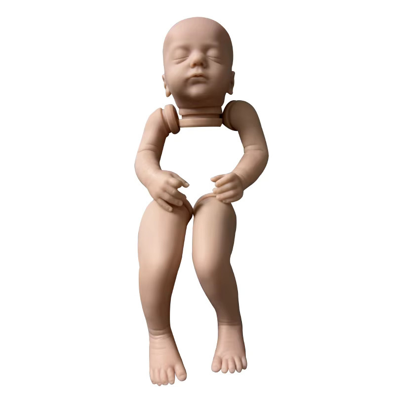 NPK Reborn Puppen Kit Alessia DIY Blank Baby Puppe mit Stoffkörper in Beige und Naturfarben, 50,8 cm - Bild 2