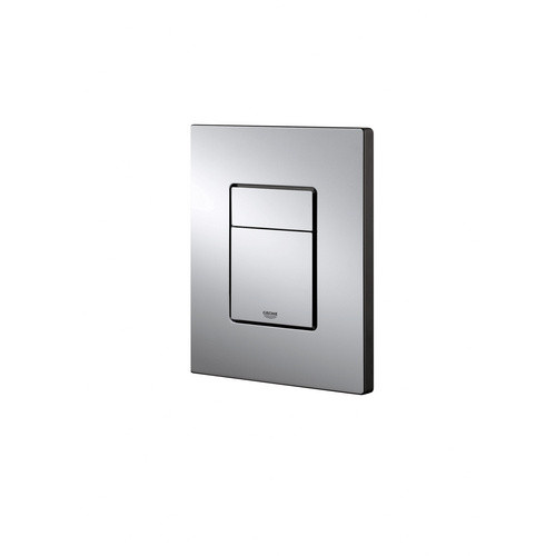 Grohe QuickFix WC-Betätigung Even Abdeckplatte in Chrom Silber - Bild 2