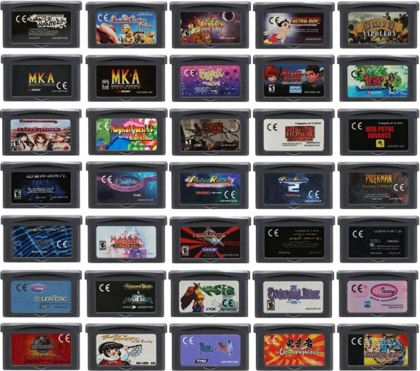 Bandai GBA 32-Bit Videospielkassette Lady Sia Lufia Magical Vacation Metal Slug Ninja Cop Action Games für GBA/SP in Multicolour - Bild 1