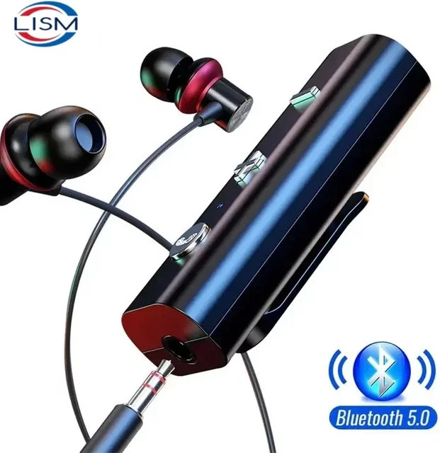CMAOS Wireless Bluetooth 5.0 Adapter als Audio-Empfänger mit 3,5 mm Klinkenstecker in Schwarz - Bild 1
