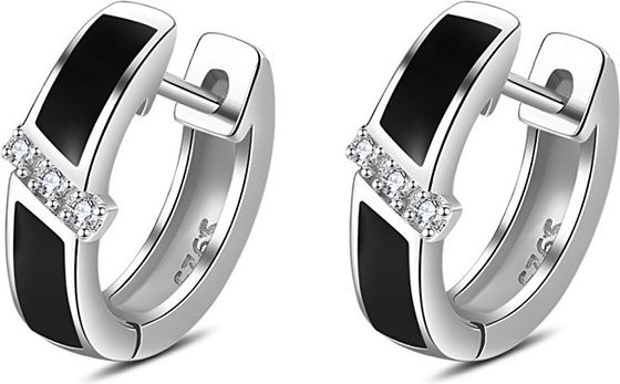 SAY Blumen-Ohrringe, 925 Silber, Zirkon-Kristall, Damen - Bild 1