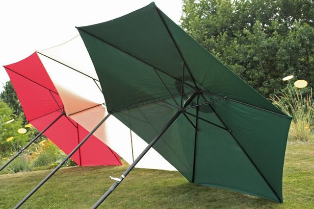 Harms Sonnenschirm aus Polyester und Stahl in Creme mit Ø 300 cm - Bild 1