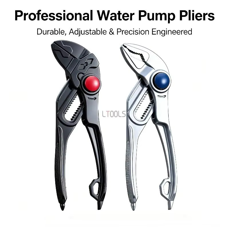 LTOOLS Verstellbare Wasserpumpenzange 4 Zoll, Industrielle Verstärkte Hochhärte-Rohrzange als Multifunktionales Reparatur-Handwerkzeug - Bild 2